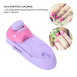 Conjunto de Máquina de Carimbo para Impressão de Arte de Unhas DIY
