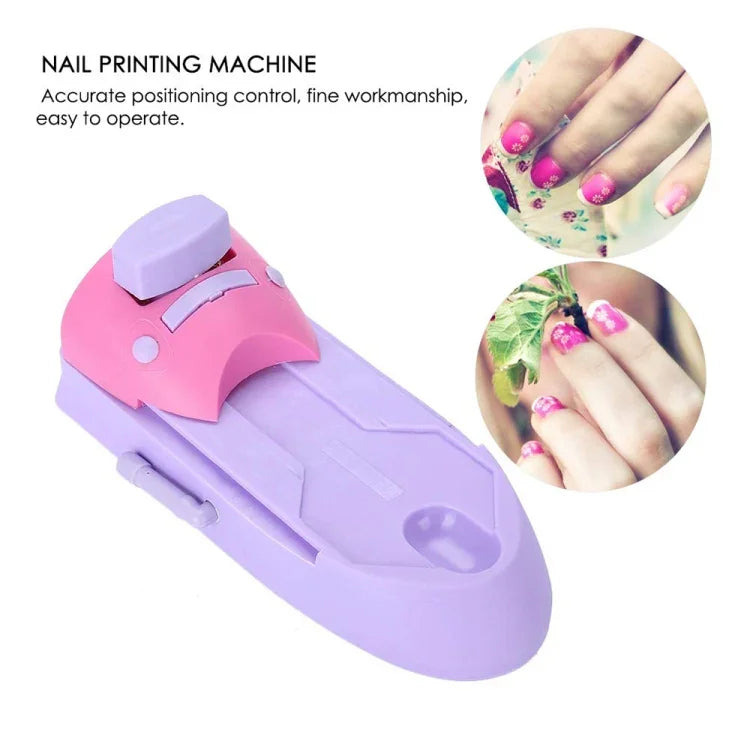 Conjunto de Máquina de Carimbo para Impressão de Arte de Unhas DIY