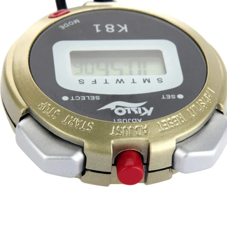 Cronómetro KISLO K81 Profissional, Cronógrafo Digital de Mão com LCD e Correia, K81