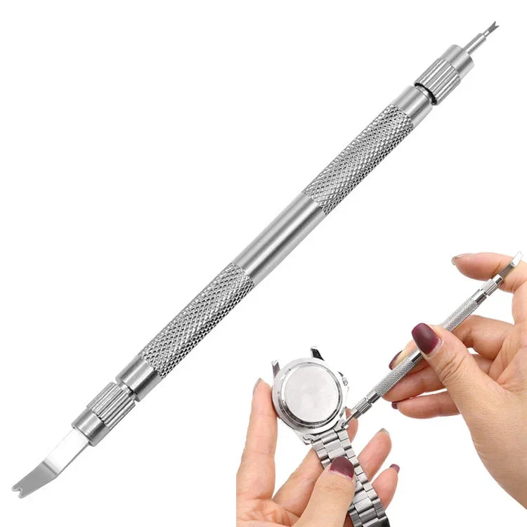 Ferramenta Prática para Remover Barra de Mola + Removedor de Pinos para Substituir Pulseira de Relógio, Ferramenta para Manusear Correias
