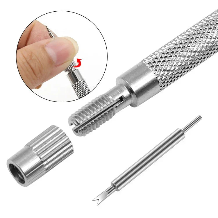 Ferramenta Prática para Remover Barra de Mola + Removedor de Pinos para Substituir Pulseira de Relógio, Ferramenta para Manusear Correias