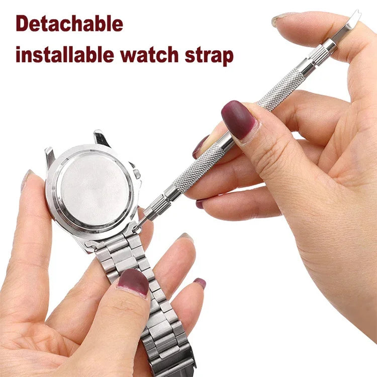 Ferramenta Prática para Remover Barra de Mola + Removedor de Pinos para Substituir Pulseira de Relógio, Ferramenta para Manusear Correias