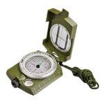 Bússola Prismática de Bolso Militar Multifuncional GoldGood DC60-2A para Viagens Geológicas ao Ar Livre com Visor Luminoso (Verde Exército), DC60