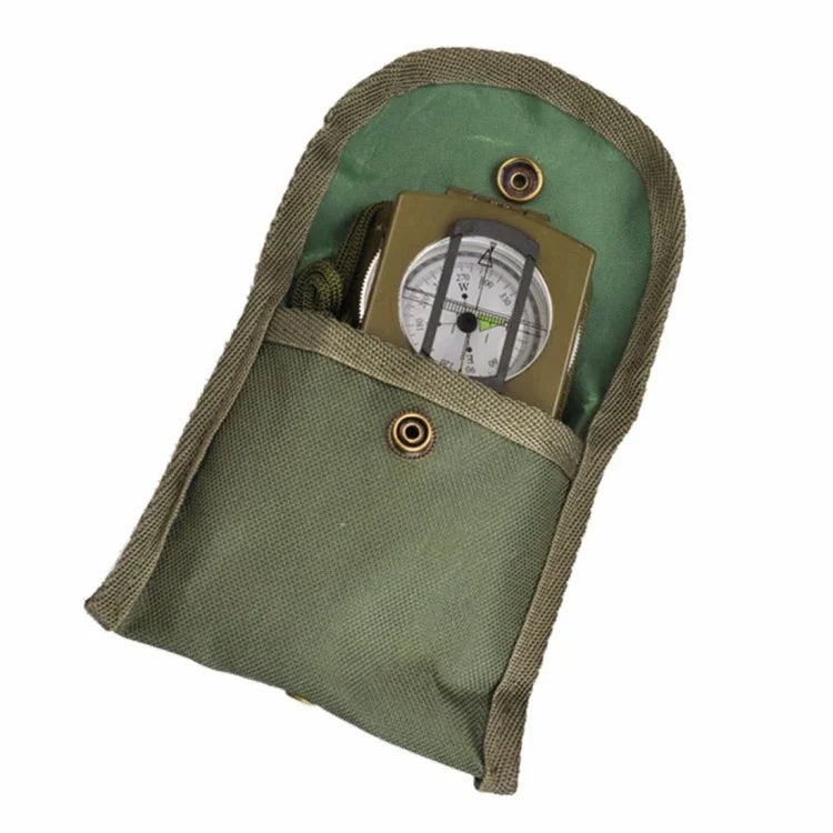 Bússola Prismática de Bolso Militar Multifuncional GoldGood DC60-2A para Viagens Geológicas ao Ar Livre com Visor Luminoso (Verde Exército), DC60