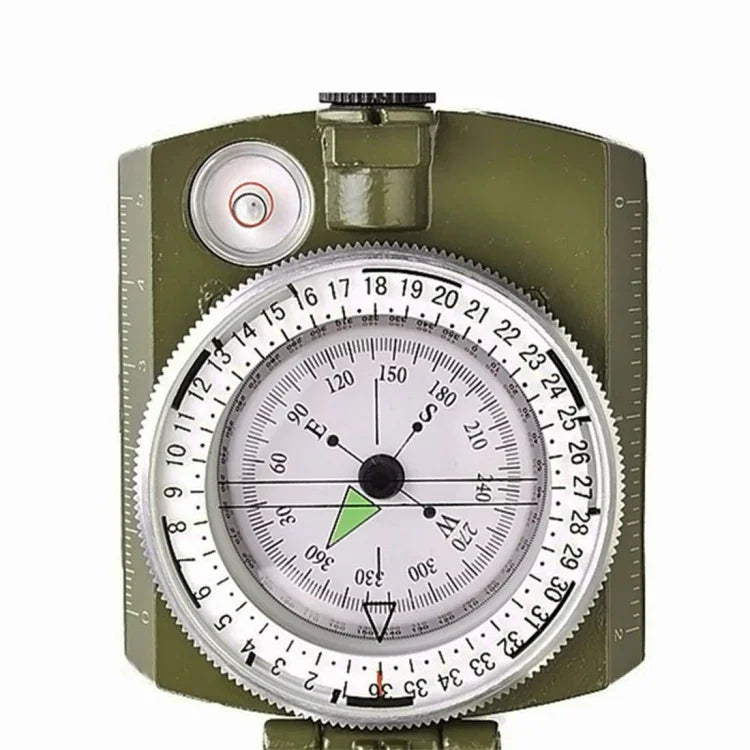 Bússola Prismática de Bolso Militar Multifuncional GoldGood DC60-2A para Viagens Geológicas ao Ar Livre com Visor Luminoso (Verde Exército), DC60