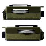 Bússola Prismática de Bolso Militar Multifuncional GoldGood DC60-2A para Viagens Geológicas ao Ar Livre com Visor Luminoso (Verde Exército), DC60