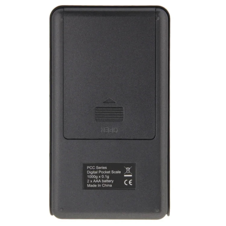 Balança Digital Eletrónica de Joalharia 2 em 1 de Bolso 1000g x 0,1g + Calculadora com Ecrã LCD de Dígitos, 1000g x 0,1g