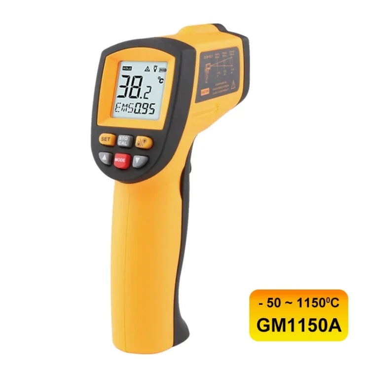 Termómetro infravermelho, intervalo de temperatura: -18 a 1150 graus Celsius, GM1150A