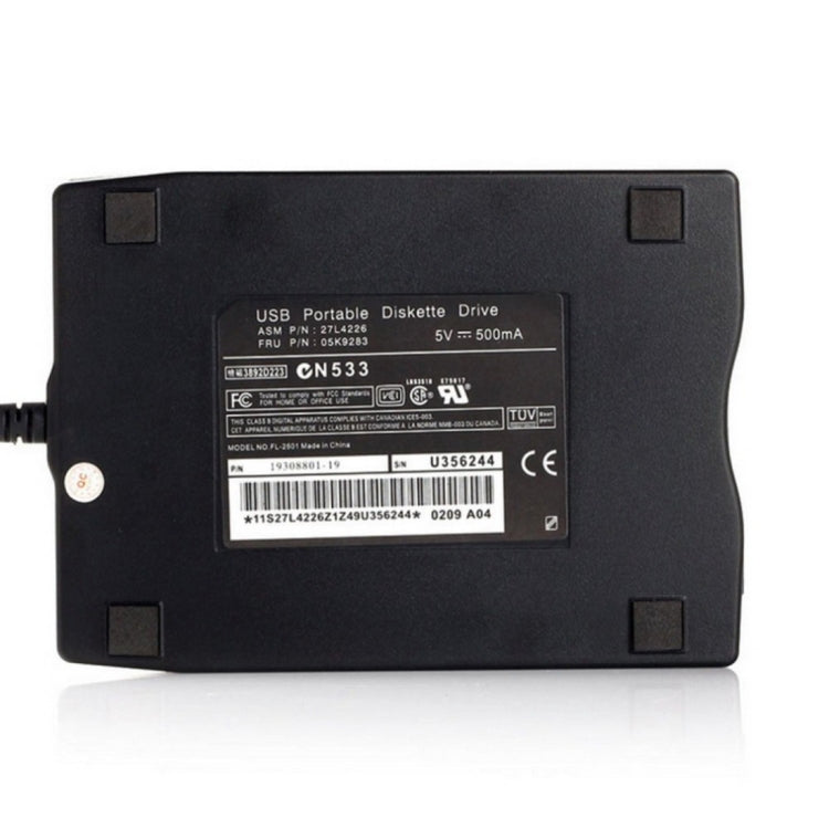 Leitor portátil externo de disquetes USB 3,5 polegadas 1,44MB FDD para portátil, desktop