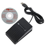Pedal de controlo USB para jogos, adaptador de teclado para computador, 1 interruptor de pé
