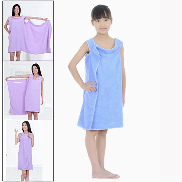 Toalha Mágica para Banho, Toalha de Praia, Vestido para Crianças, Tamanho: 130 x 60cm, Toalha para Crianças