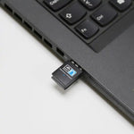 Adaptador de rede USB Nano sem fios 300Mbps 802.11N, cartão adaptador