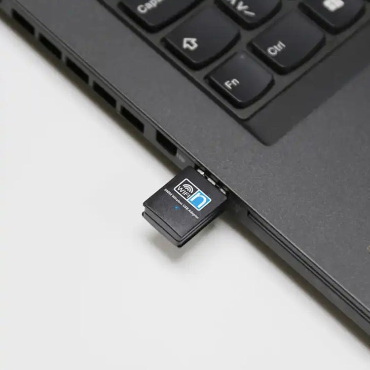 Adaptador de rede USB Nano sem fios 300Mbps 802.11N, cartão adaptador