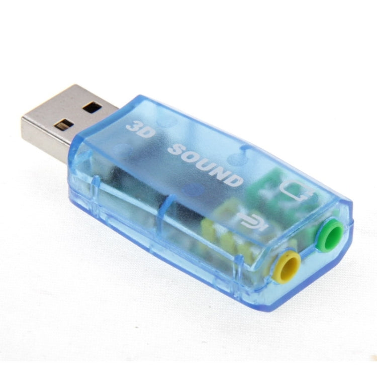Adaptador de placa de som externa USB DSP 5.1 canal mono (cor entregue aleatoriamente)