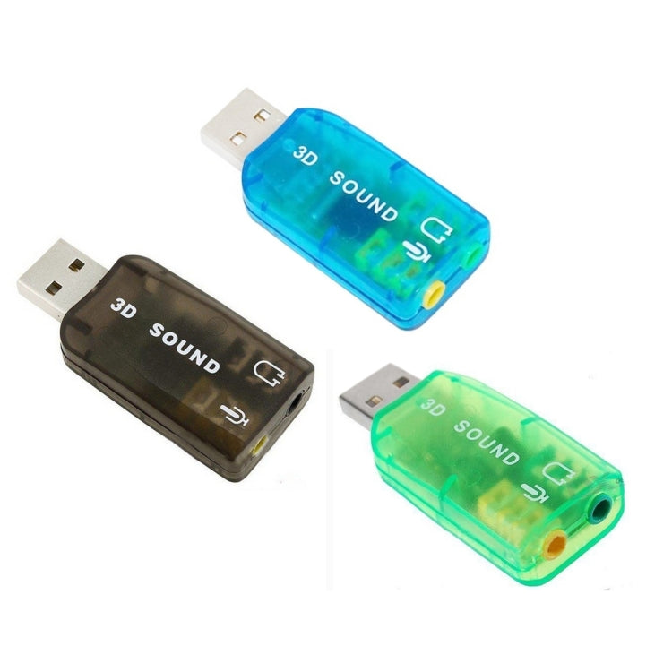 Adaptador de placa de som externa USB DSP 5.1 canal mono (cor entregue aleatoriamente)
