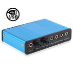 Controlador de áudio USB óptico 5.1 canais
