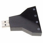 Adaptador de Som USB 2.1 Canais (Microfone USB Duplo, Auscultadores USB Duplos)