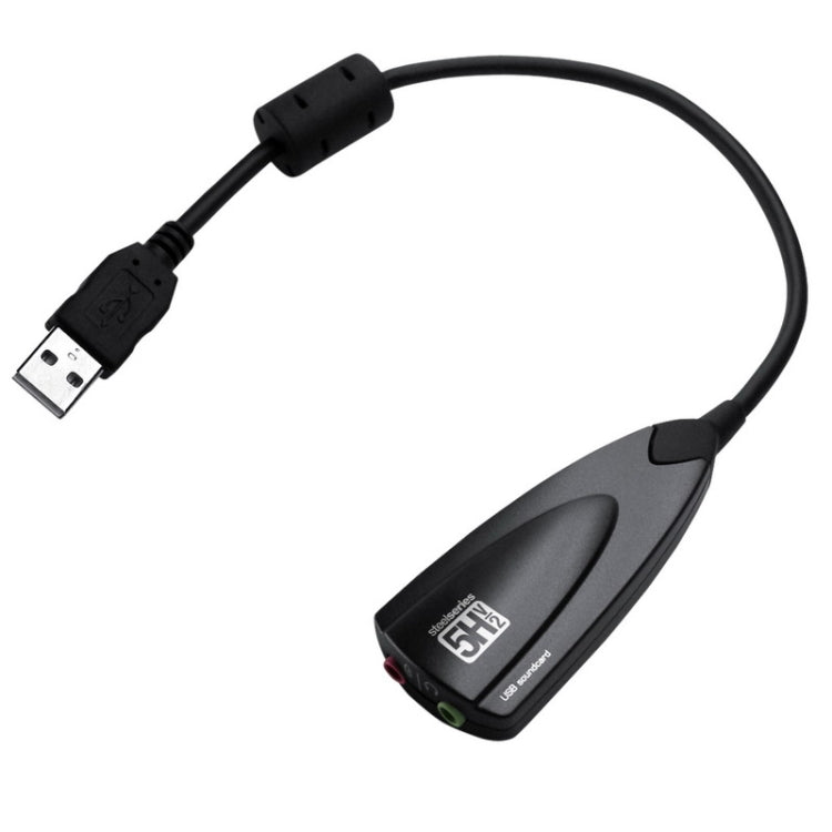 Steel Series 5H V2 Adaptador de Som USB 7.1 Canais Placa de Som Externa