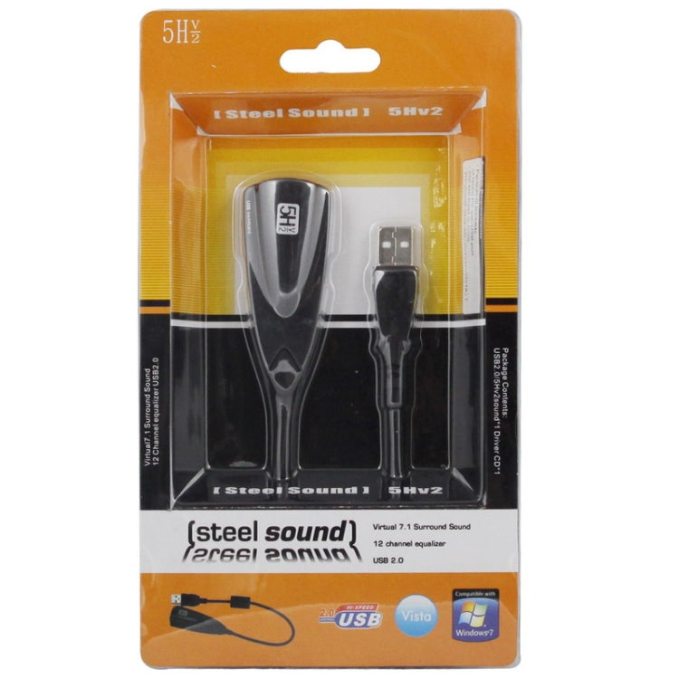 Steel Series 5H V2 Adaptador de Som USB 7.1 Canais Placa de Som Externa