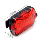 Luz Frontal para Bicicleta Resistente à Água com 5 LEDs + Lanterna Traseira de Segurança, Luz Frontal para Bicicleta + Lanterna Traseira de Segurança
