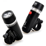 Luz Frontal para Bicicleta Resistente à Água com 5 LEDs + Lanterna Traseira de Segurança, Luz Frontal para Bicicleta + Lanterna Traseira de Segurança