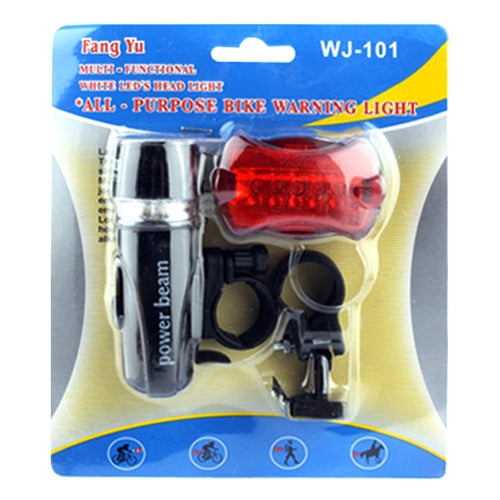 Luz Frontal para Bicicleta Resistente à Água com 5 LEDs + Lanterna Traseira de Segurança, Luz Frontal para Bicicleta + Lanterna Traseira de Segurança