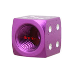 Universal 8mm Dice Style Aluminium Alloy Car Tire Valve Caps, Pack of 4, Dice Style, Dice Shape 5, Dice Style 5, Dice Style  5, Dice Style 4