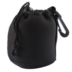 Bolsa de Transporte para Lente de Câmara SLR em Neopreno com Mosquetão, Tamanho: 8x10cm, Tamanho: 8x10cm