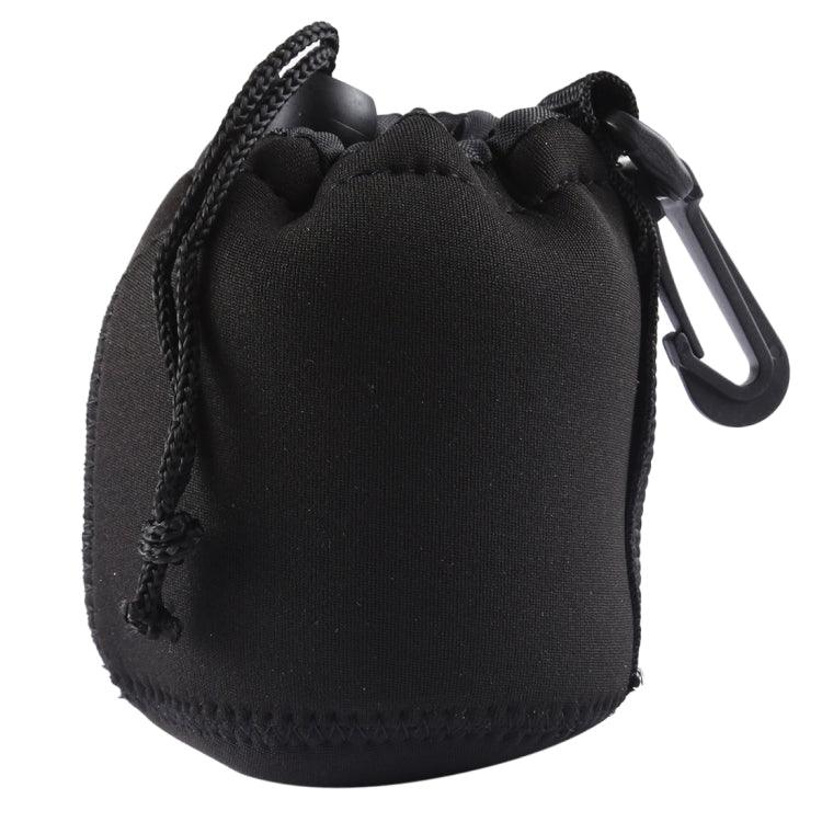 Bolsa de Transporte para Lente de Câmara SLR em Neopreno com Mosquetão, Tamanho: 8x10cm, Tamanho: 8x10cm