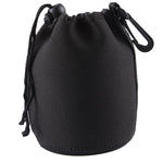 Bolsa de Transporte para Lente de Câmara SLR em Neopreno com Mosquetão, Tamanho: 10x14cm, Tamanho: 10x14cm
