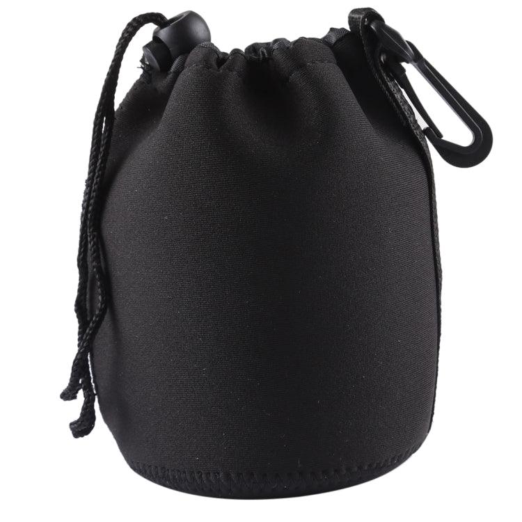 Bolsa de Transporte para Lente de Câmara SLR em Neopreno com Mosquetão, Tamanho: 10x14cm, Tamanho: 10x14cm