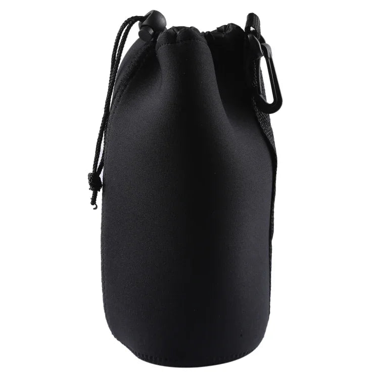 Bolsa de Transporte para Lente de Câmara SLR em Neopreno com Mosquetão, Tamanho: 10x22cm, Tamanho: 10x22cm