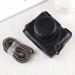 Estojo de couro PU para câmara de corpo inteiro com alça para FUJIFILM X10 / X20, Para FUJI X10