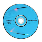 DVD-RW Branco 12cm, 4.7GB, 10 unidades numa embalagem, o preço é para 10 unidades, 12cm