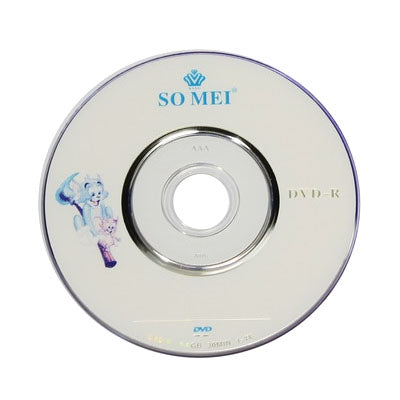 Mini DVD-R Branco 8cm, 1.4GB/30minutos, 10 unidades numa embalagem, o preço é para 10 unidades, 8cm