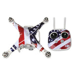 Kit de Autocolantes em PVC Imitando Fibra de Carbono 4D Resistente à Água para DJI Phantom 3 Quadcopter, Comando Remoto e Bateria