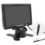 Monitor de Carro de 7,0 polegadas / Monitor de Câmaras de Vigilância com Suporte de Ângulo Ajustável e Comando à Distância, Entrada de Vídeo Dupla, 7,0 polegadas, Entrada de Vídeo Dupla