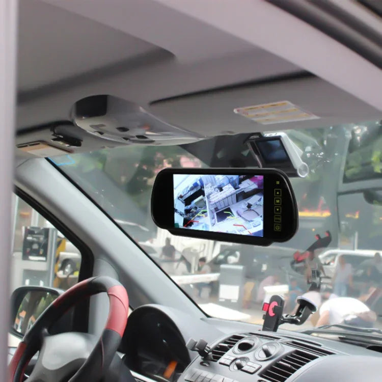 Monitor de Carro TFT-LCD a Cores de 7 polegadas para Visão Traseira, Suporta Função Automática de Ecrã Inverso, Visão Traseira de 7 polegadas