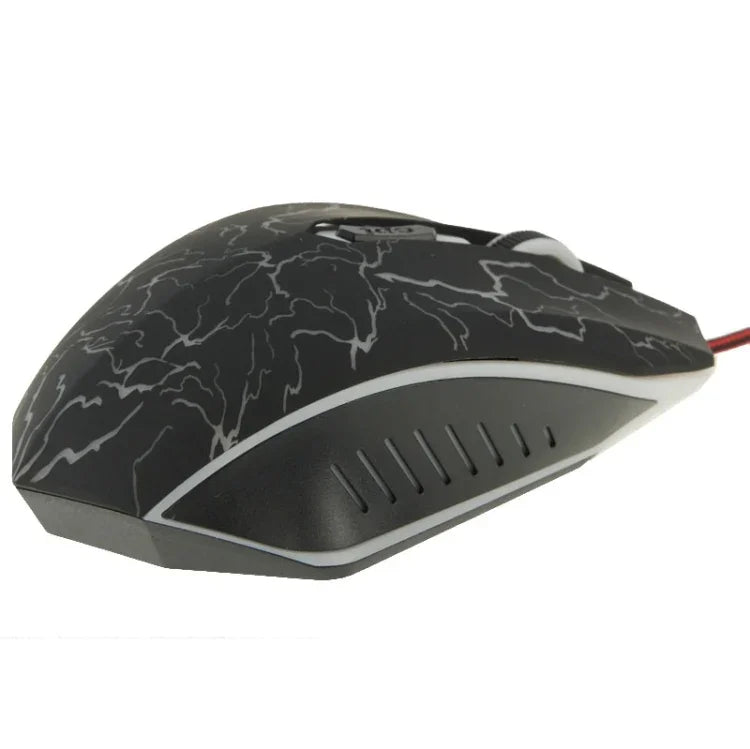 Rato de jogos ótico com fio USB 6D para computador PC portátil, USB 6D