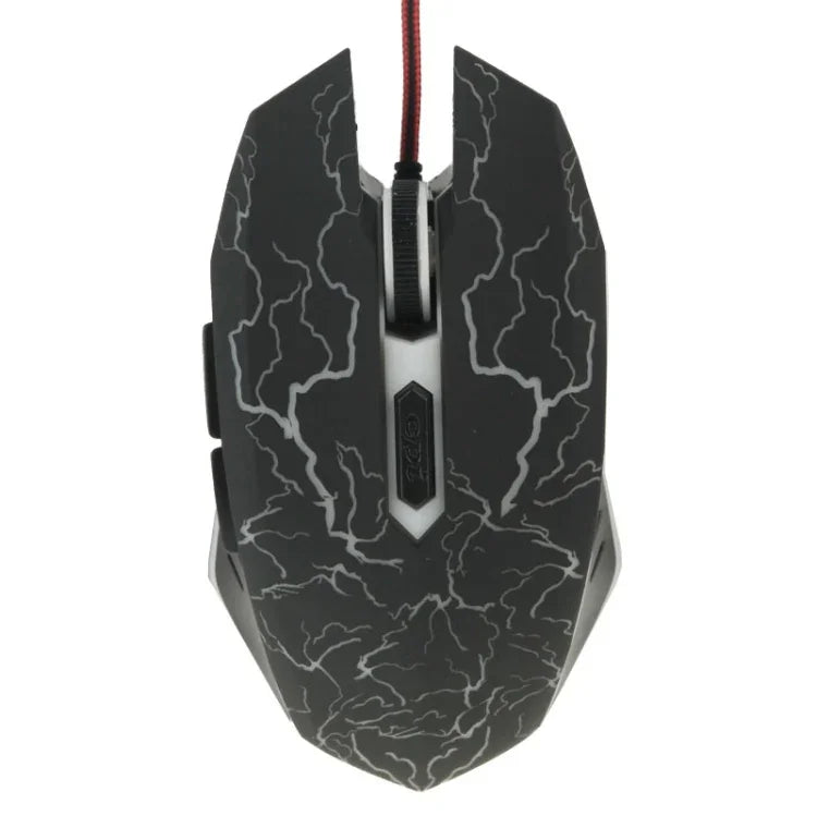 Rato de jogos ótico com fio USB 6D para computador PC portátil, USB 6D