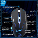 Rato Óptico Gaming USB com Fio T7, 3 Cores Alteráveis, 1200 DPI 1600 DPI 2400 DPI, T7