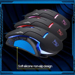 Rato Óptico Gaming USB com Fio T7, 3 Cores Alteráveis, 1200 DPI 1600 DPI 2400 DPI, T7
