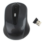 Rato Óptico Sem Fios 2.4GHz com Receptor USB, Plug and Play, Distância de Trabalho até 10 Metros