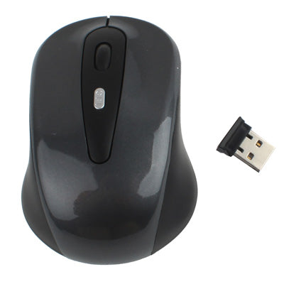 Rato Óptico Sem Fios 2.4GHz com Receptor USB, Plug and Play, Distância de Trabalho até 10 Metros