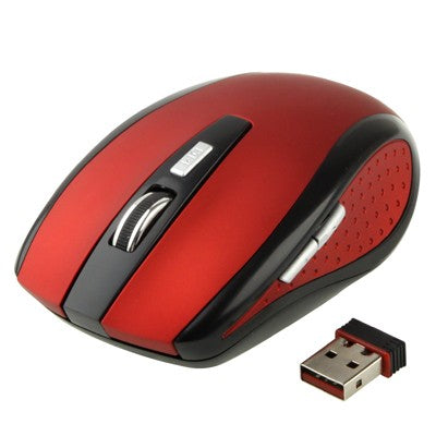 Rato Óptico Sem Fios 2.4 GHz 800~1600 DPI 6D com Recetor USB Mini, Plug and Play, Distância de Trabalho até 10 Metros