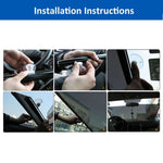 Retractable Car Window Sun Shade for Automobile Back Windshield, Size: 125cm x 45cm, Random Color Delivery, 125cmx 45cm