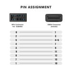 9 Pin to 16 Pin OBDII Diagnostic Cable for Subaru, 9 Pin to 16 Pin