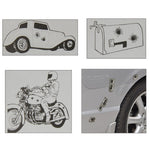 6 PCS Anti-scratch Bullet Hole Decoration Car 3M Sticker, Size: 4cm x 4cm, Exaggerated Effection7