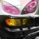 Protective Decoration Flash Point Car Light Membrane /Lamp Sticker, Size: 195cm x 30cm, Pink, Crystal Green, Matte Black, Dark Blue, Grey Black, Dark Black, Baby Blue, Fluorescent Green