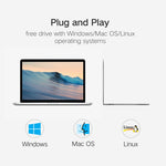 Leitor de Cartões USB 3.0 2 em 1, Super Velocidade 5Gbps, Suporta Cartão SD / TF